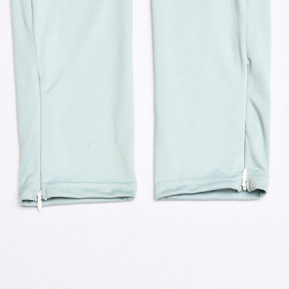 long-sleeved zipper sexy stretch pants set NSFD37726