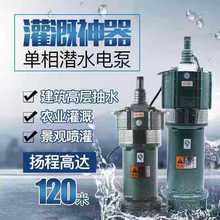 潜水泵家用380v220v多级泵农用灌溉深水井三相抽水泵高扬程