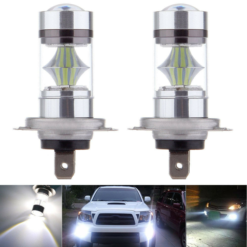 100W H7 3030 20SMD lámpara de conducción de automóviles lámpara de niebla H7 lámpara de motocicleta alta lumen 0.5A