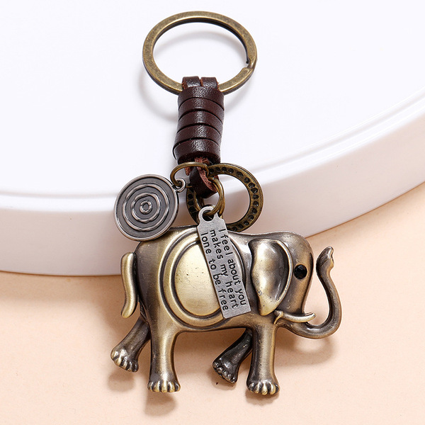 retro creative woven leather pendant handmade