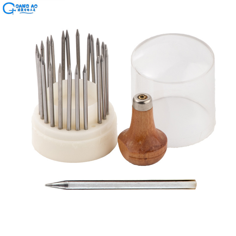 微镶吸珠针 优质镶嵌0-22吸珠钉雕刻刀DIY首饰制作珠作23支套装