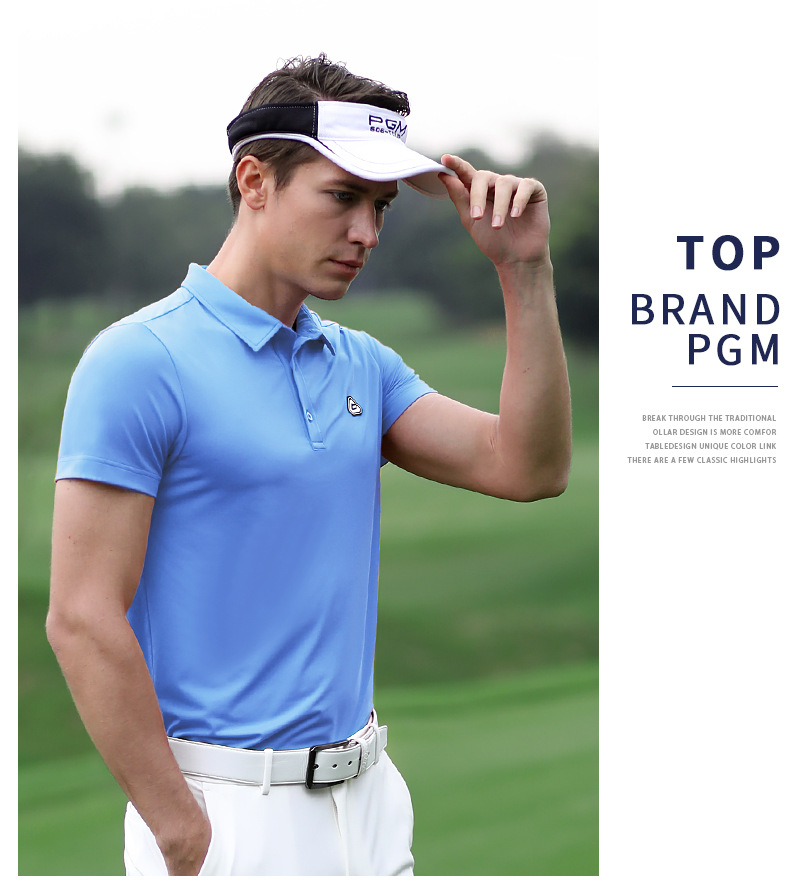 Áo thun nam ngắn tay thể thao golf vải thoáng khí — YF246 nam tay ngắn thoáng khí màu trắng xanh, YF237 nam sọc cổ tay ngắn màu đen, YF239 nam tay ngắn thoáng khí màu xanh nước biển, YF239 nam tay ngắn thoáng khí màu đỏ thẫm chi tiết 12