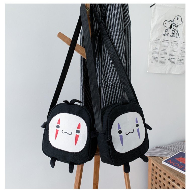 162g Weight Canvas Lining Material Zipper Closure Type Single Shoulder Strap Strap Type Crossbody Bag Bags Type Casual, Shopping Occasion Canvas Material Cartoon Pattern All Seasons Season Women's Gender Cute Style Medium Size Women's Medium Canvas Cartoon Cute Zipper Crossbody Bag 14