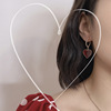 Silver needle, universal earrings, silver 925 sample, Korean style, internet celebrity