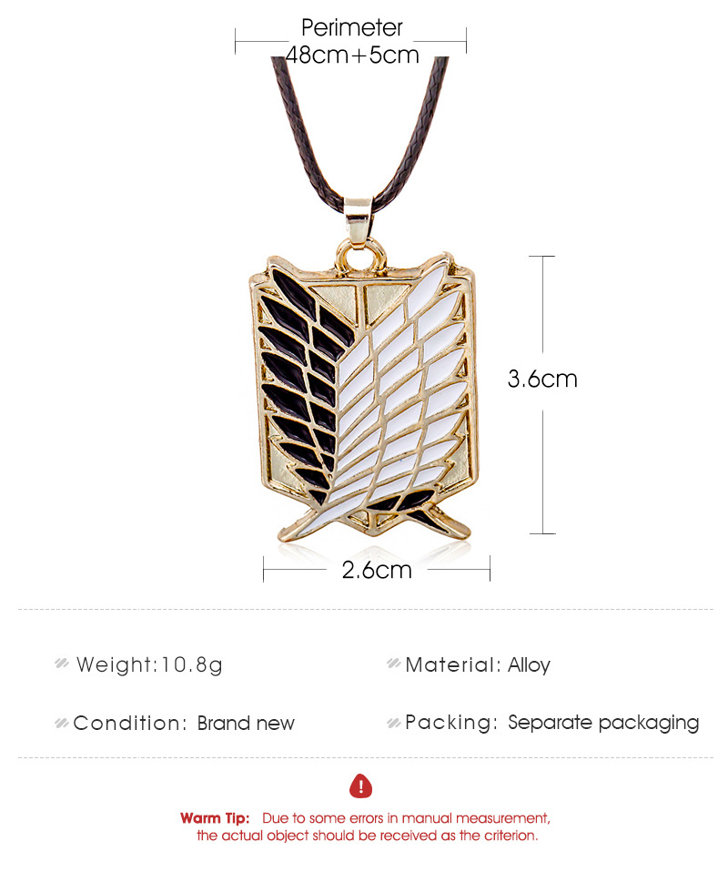 fashion feather simple necklace