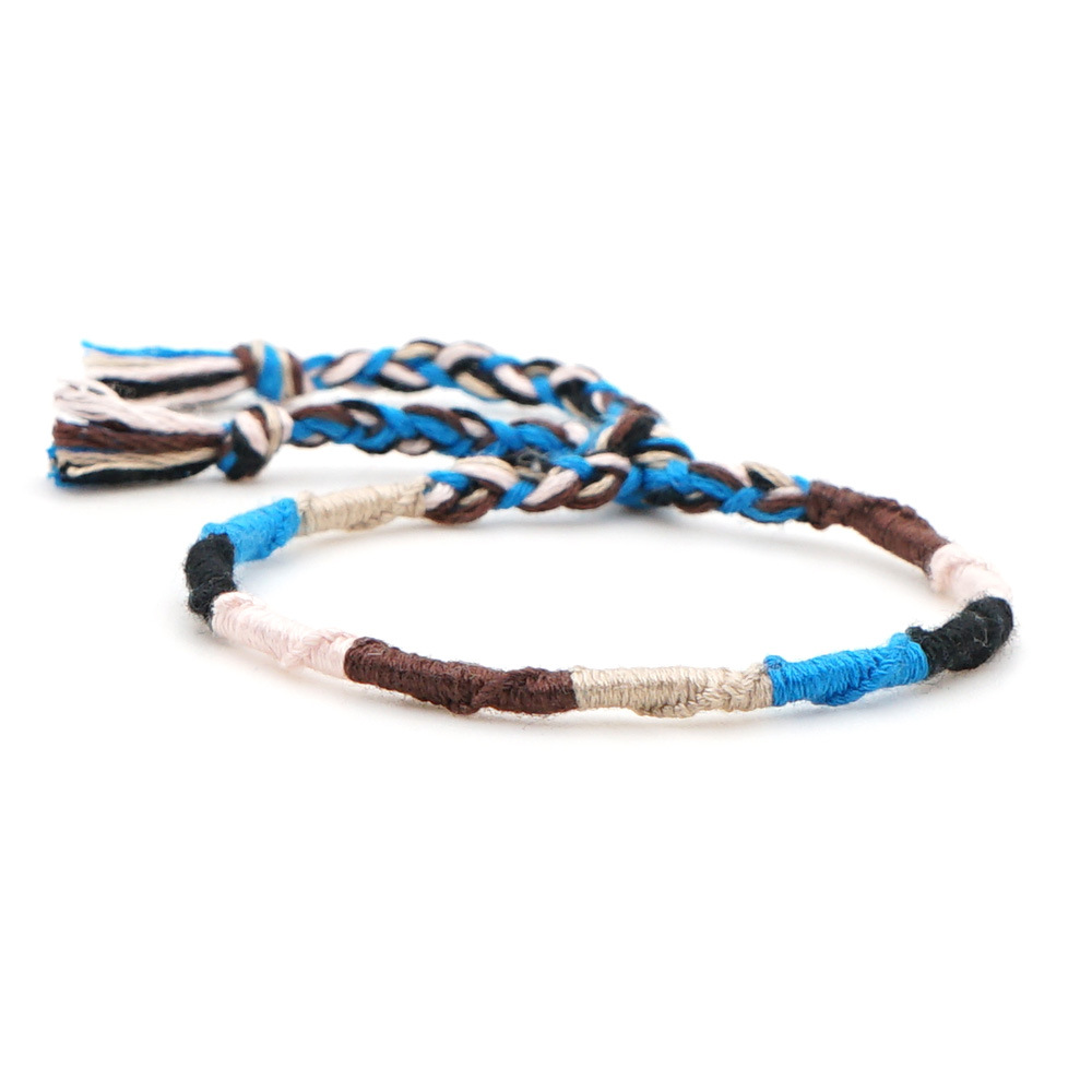 Fashion Handmade Original Linen Cotton Braided Bohemian Color Ethnic Style Elastic Bracelet For Women display picture 32