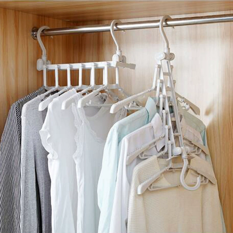 Foldable universal non-slip hanger for home use, drying rack