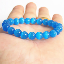 ˮ��؈��ʯ���Ů��Ȧ8mm�{ɫˮ�������¹�ʯ����Ʒ ���նY��