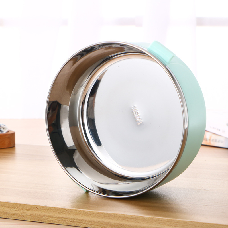 304 caja de almuerzo de acero inoxidable caja de almuerzo aislada rejilla de alimentos sellada vajilla portátil creativa estudiante adulto caja de almuerzo