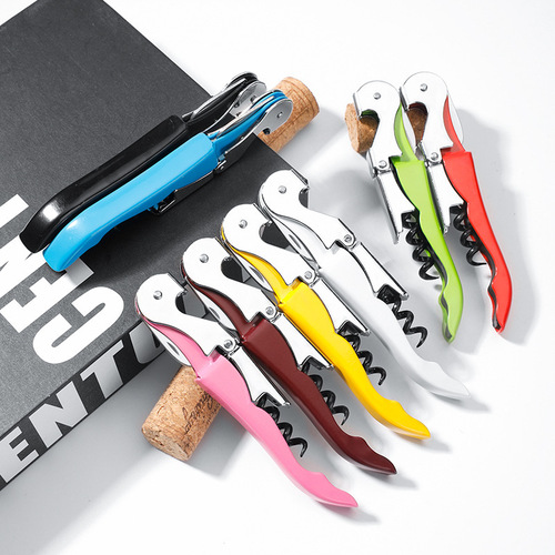 Factory Direct Supply Creative Colorful Hippo Knife Home Multifunction Red Wine Opener Beer Bottle Opener Logo