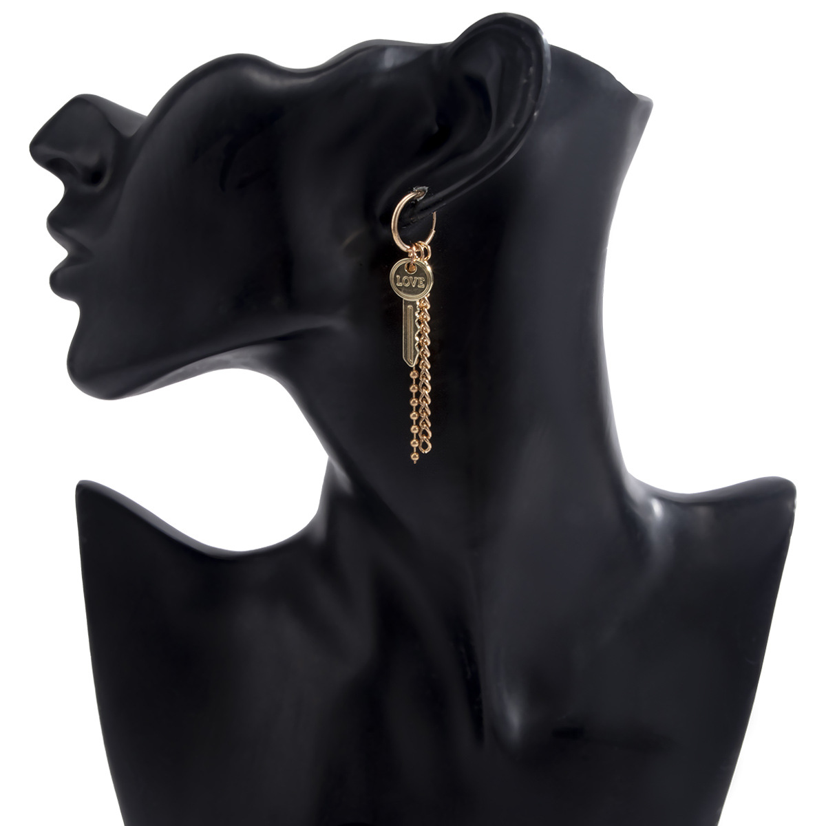 Retro Simple Key Pendant Earrings display picture 1