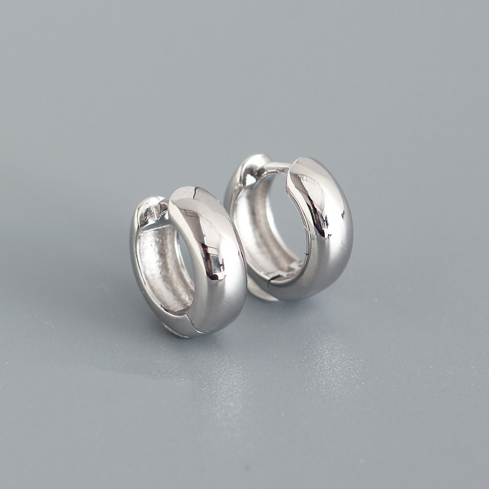 6g Weight 0.03µm Gold Plating Thickness Electroplating Gold Plating Process 925 Sterling Silver Ear Needle Material 18K Real Gold Plated, Platinum Plated Plating Material Zircon Inlay Material Earrings Classification 1 Pair Quantity Street Occasion 925 Sterling Silver Material Round Pattern Women'S Gender Fashion Style Polishing, Metal Craft 1 Pair 925 Sterling Silver Round Earrings 2