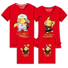 T-shirt for Short Sleeve June 14 Cotton Parent-Child T-shirt Summer Children's Clothing Family Cartoon Chorus Finished One Piece Dropshipping