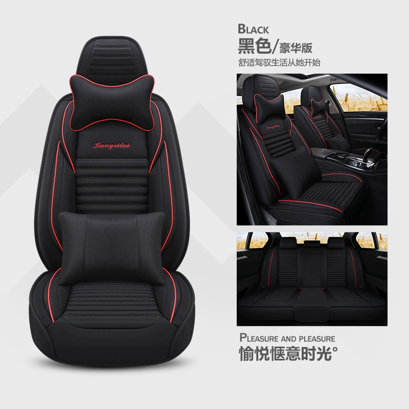 Чехол на сиденье автомобиля из ткани для пикапа JAC V7 Shuailing T6T8 JMC Territory Tiger Collection, летний лен, все включено