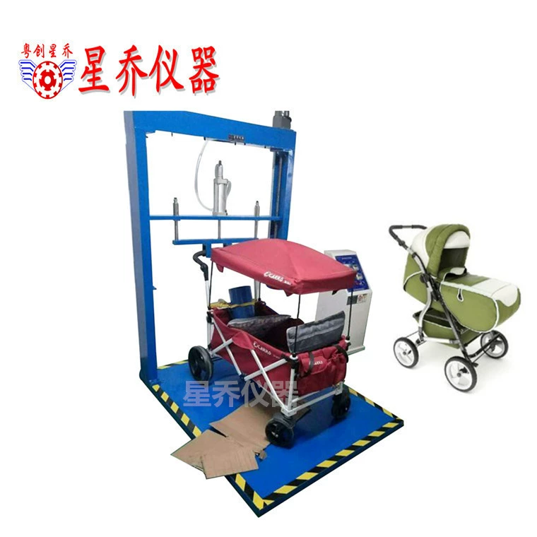 Машина для проверки эффективности тормозов коляски на наклонной платформе коляски