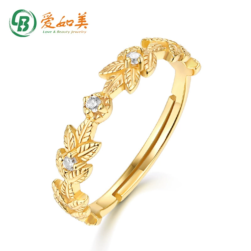 Transparent one size adjustable ring, silver 925 sample, Japanese and Korean, light luxury style