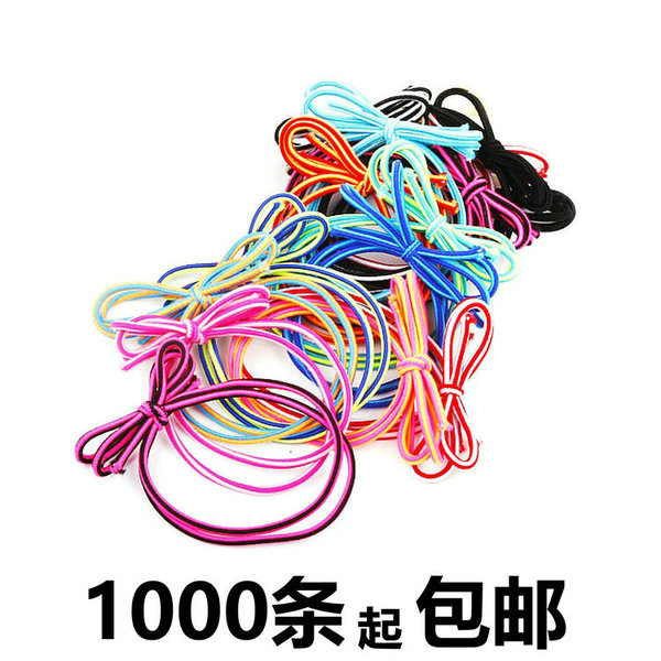 elastic black hairgrip with bow