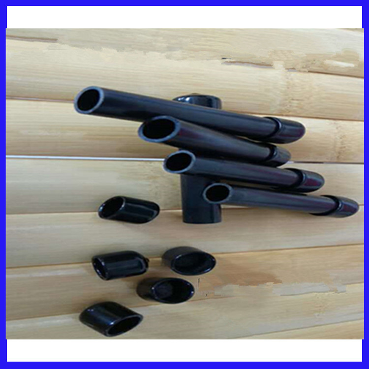 宝安石岩厂家主营 硬塑料黑管 支撑管 PVC帐篷管抗冲  可配防尘盖