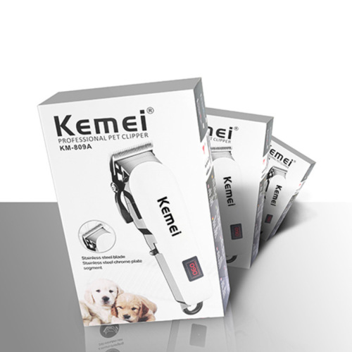 Cross-border exclusive supply of Kemei KM-809A rechargeable LCD display hair salon home electric hair clipper electric hair clipper