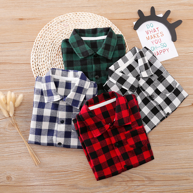 Cross border baby one-piece Plaid clothes long sleeve foreign trade style newborn baby climbing clothes baby bag fart clothes