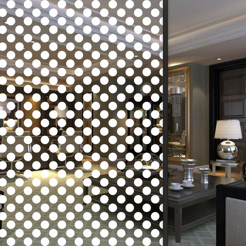 圆点夹胶膜无胶膜办公室移门橱柜玻璃膜圆点夹胶材料