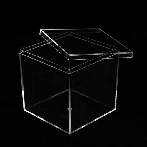 Transparent Acrylic Storage Box Square with Lid Plastic Gift Box Gift Presentation Box Wholesale