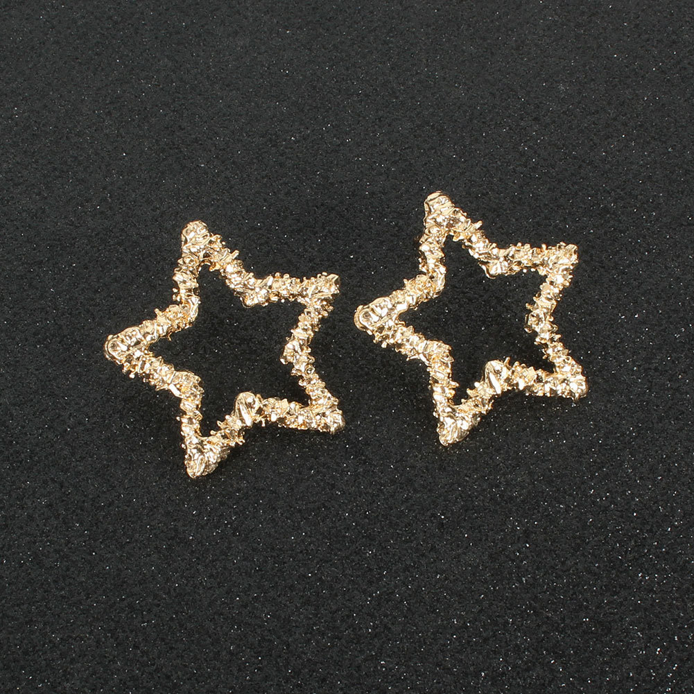 Fashion  Alloy Five-pointed Star  All-match Simple Earrings Wholesale display picture 5