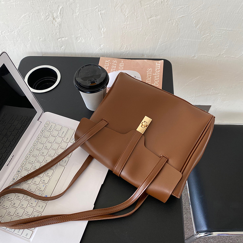 Borsa a tracolla alla moda in morbida pelle per le donne in autunno e inverno, nuova tracolla extra_voghion.com