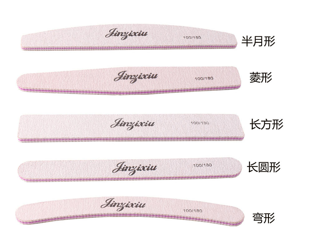 Fichero de uñas de arena gris púrpura con núcleo de arena de dientes, barra de abrasión gruesa de doble cara, diamante redondo cuadrado