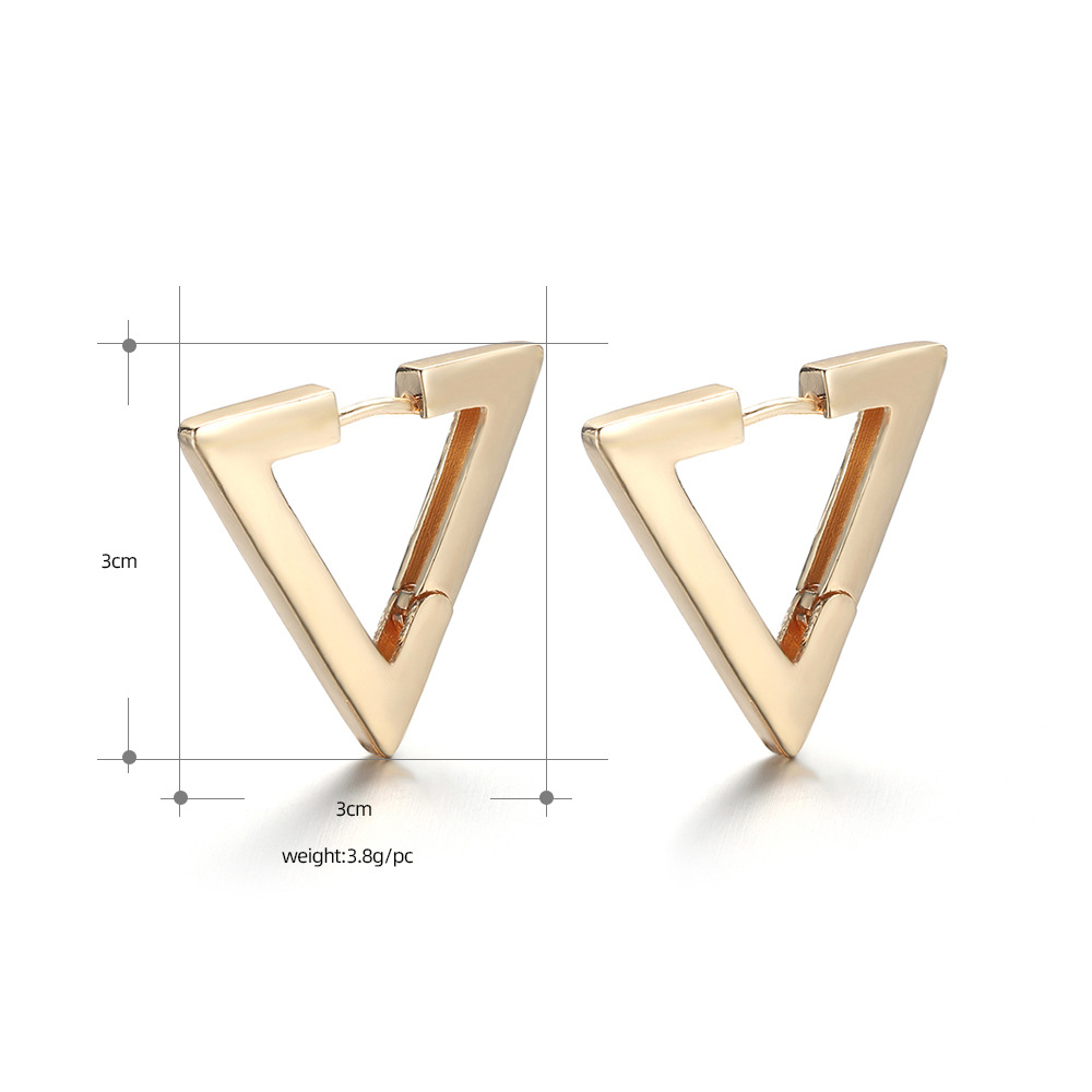 Fashion C Shape Copper No Inlaid Earrings display picture 14