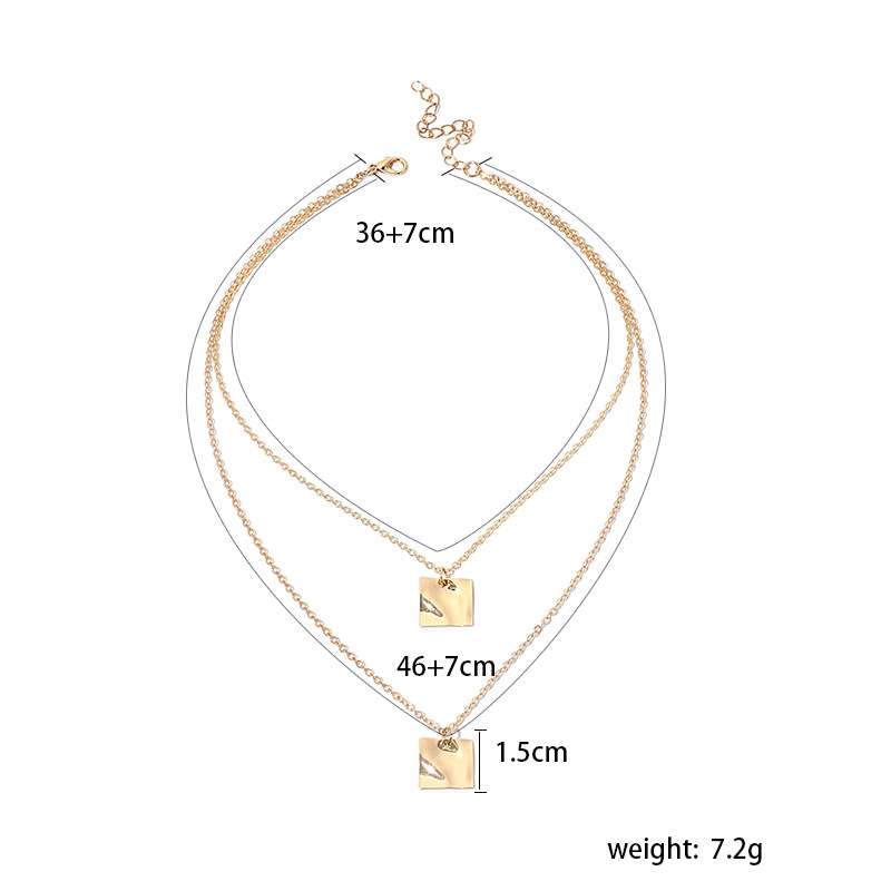 Multi-layer Geometric Necklace display picture 1
