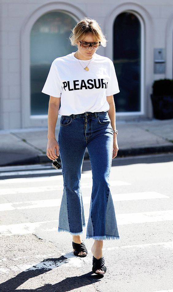 New Summer 2022 Elastic Wide Leg Combination Denim Jeans_voghion.com