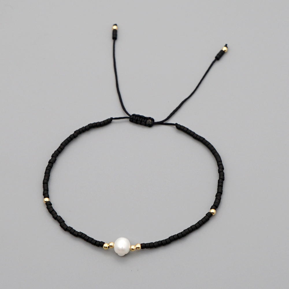Perles De Riz D&#39;été Myuki Tissées À La Main Perles D&#39;eau Douce Naturelles Bracelet Simple En Gros display picture 65