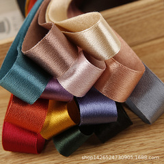 Glossy Crystal Satin Ribbon Bow DIY Hair Accessory Hat Gift Box Flower Bouquet Packaging Color Onion Polyester Satin Ribbon