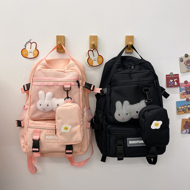 Korean School Large Capacity Backpack display picture 5