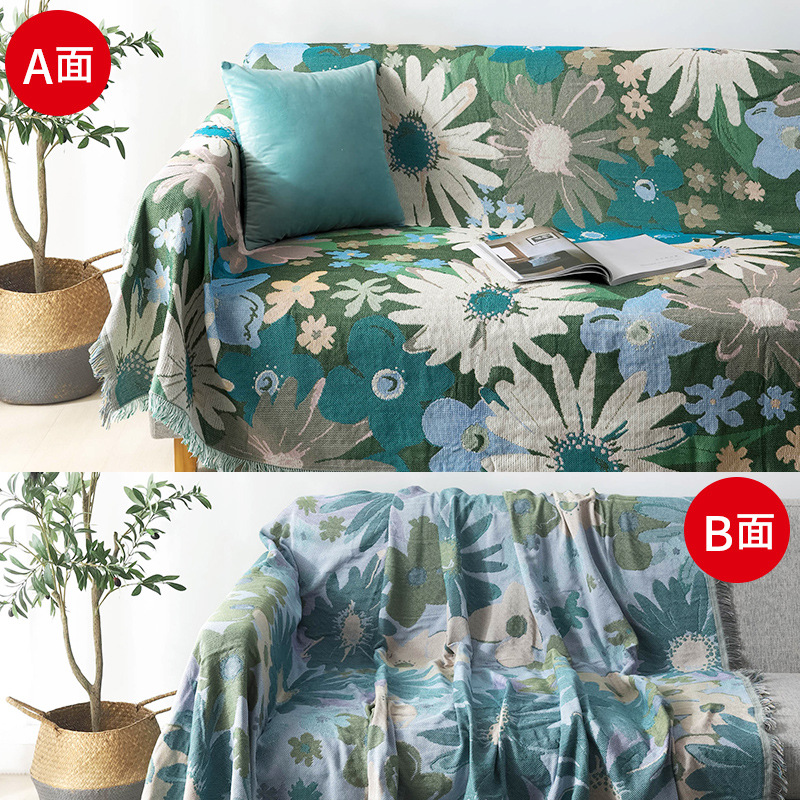 Flores verdes y blancas