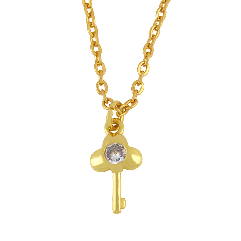 titanium steel cross heart necklace