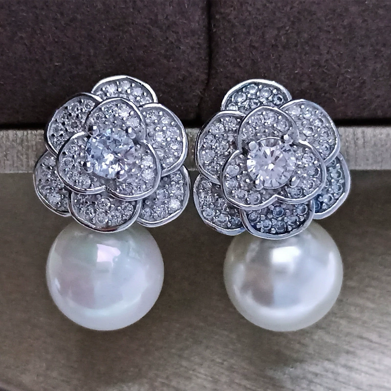 Серьги из жемчуга, японского и корейского, серебро 925 пробы, легкий люксовый стиль, подарок на день рождения