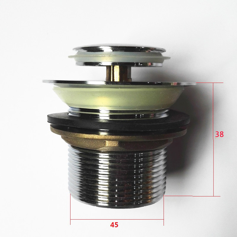 Guangdong todo el cobre bañera drenaje tipo rebote filtro de malla pie pie bañera drenaje accesorios enchufe