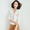 Korean V-neck loose fashion thin hollow sweater