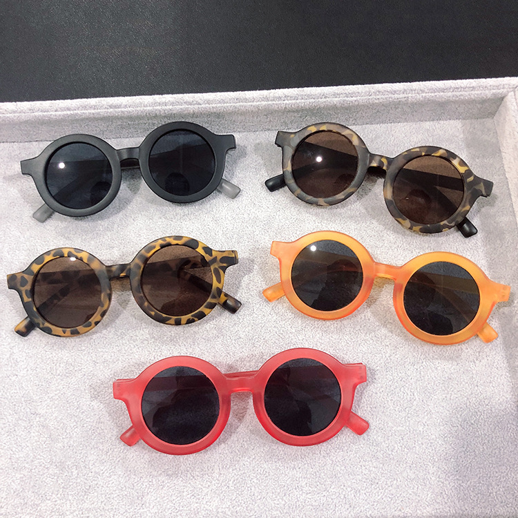 Summer Anti-ultraviolet Children&#39;s Sunglasses Leopard Print Retro Boys And Girls Sunglasses Nihaojewelry Wholesale display picture 12