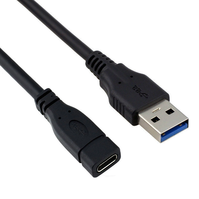 USB3.0 на Type-C на USB3.0, кабель передачи данных 5 Гбит/с для удлинения и передачи