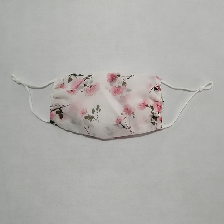 Gasa máscara transpirable protección solar protección UV a prueba de polvo cómoda dama suave floral lavable fácil respirar