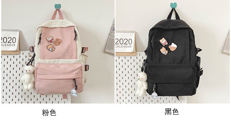 Korean Simple Large Capacity Schoolbag display picture 45