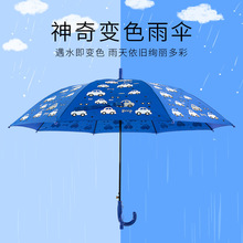 儿童雨伞遇水开花伞 可爱创意卡通小学生晴雨伞 晴雨两用厂家批发