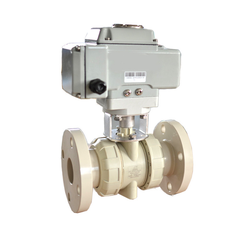 PPH电动法兰式球阀 耐腐蚀 耐酸碱