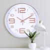 Wholesale 12 -inch Simple Watch Creative 3D Digital Plating Clock Fashion Living Room bedroom S quiet quartz clock