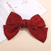 Red hairgrip with bow, hairpins, Japanese accessory, internet celebrity