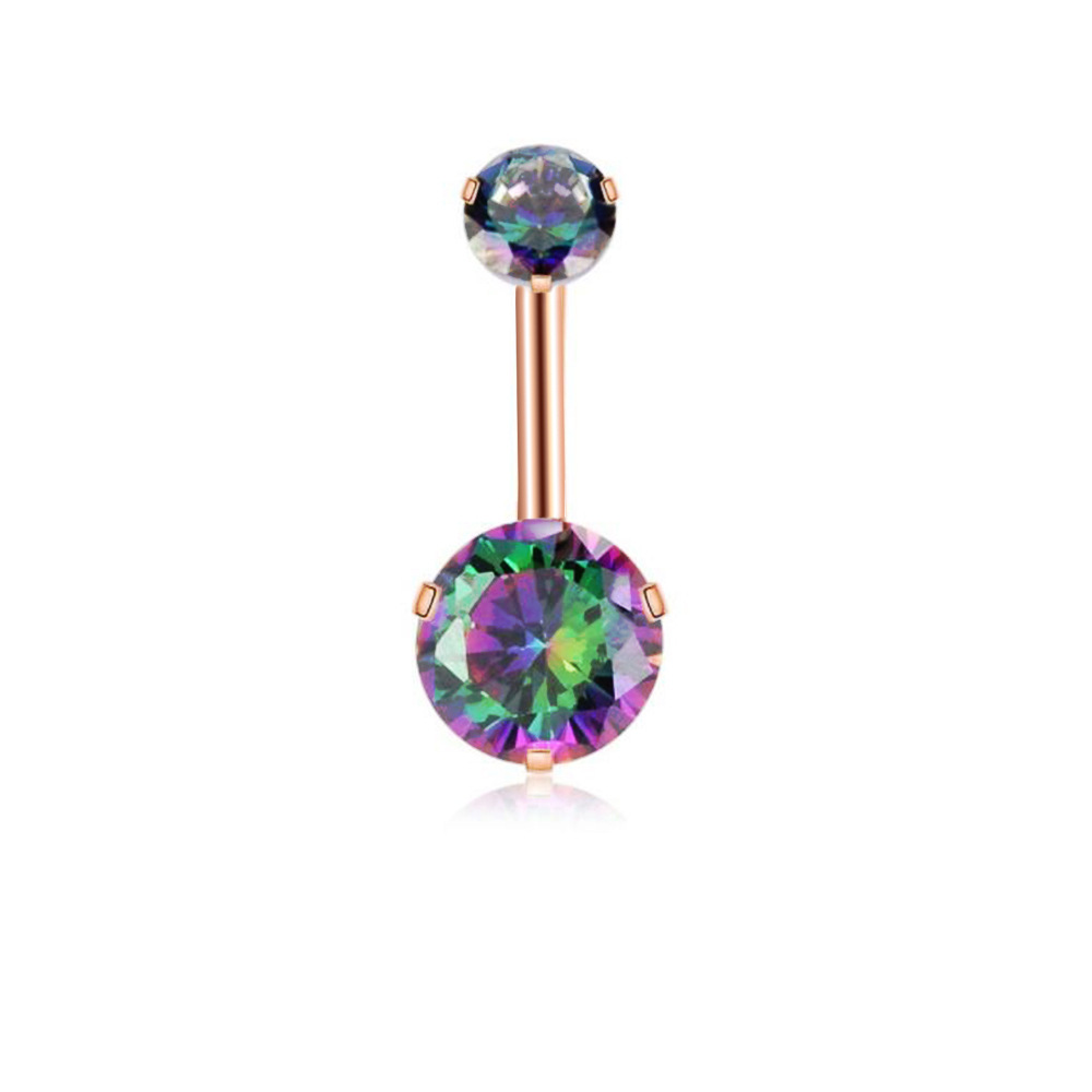 Hot Selling Diamond Ball Belly Button Ring Umbilical Piercing Jewelry 316L Surgical Steel Fashion Body Jewelry detail image 12