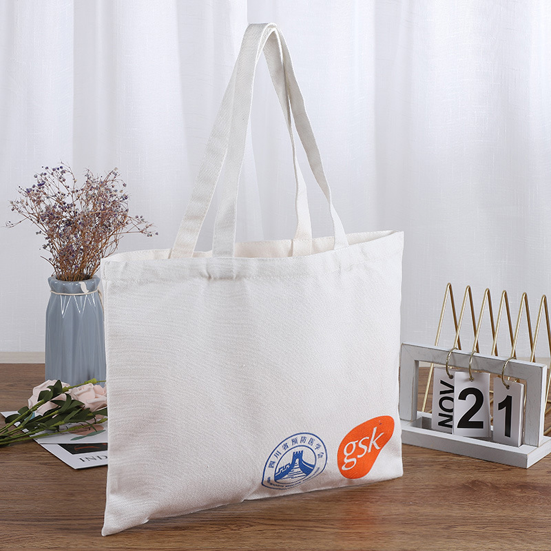 厂家批发棉布袋印logo手提帆布袋购物礼品布袋纯白